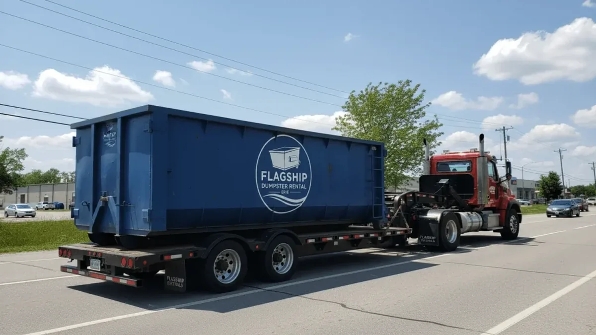 Commercial Dumpster Rental in Erie, PA &mdash; Flagship Dumpster Rental Erie